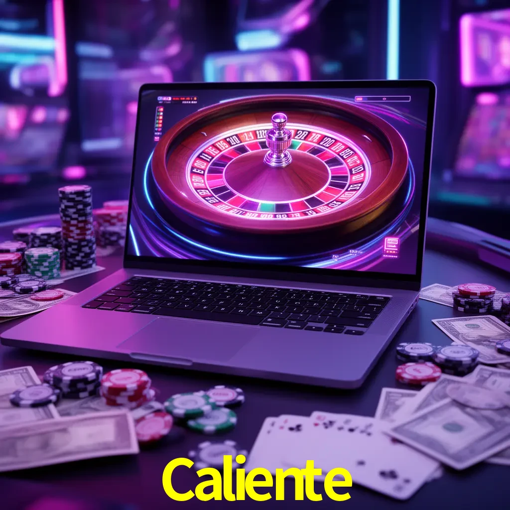 Centro móvil Caliente con casino, cajero, bonos, app y acceso de cuenta para México
